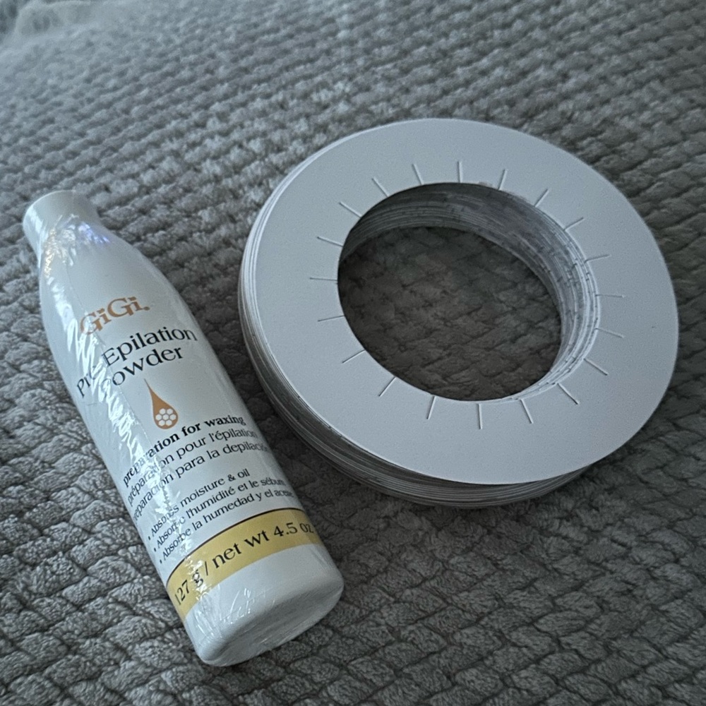 GIGI Wax Bundle Pre Epilation Powder and Wax Pot Guards